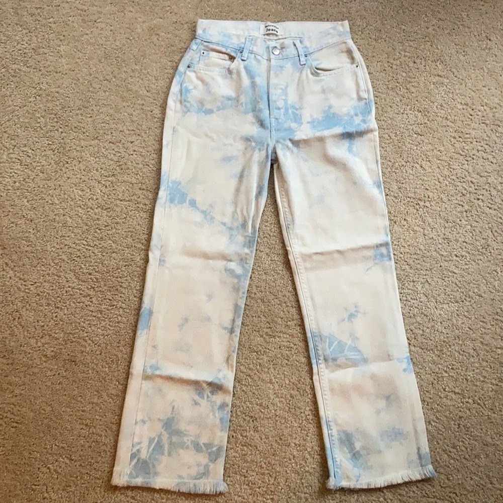 Soft Cloud Reformation Crop Jeans